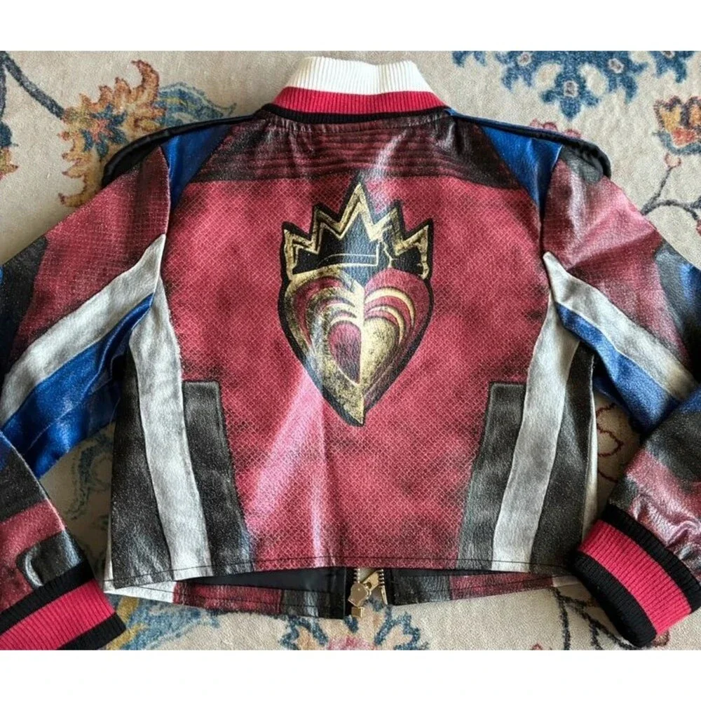 Disney Descendants Evie Girls Jacket Size 4 Red Blue Black Costume